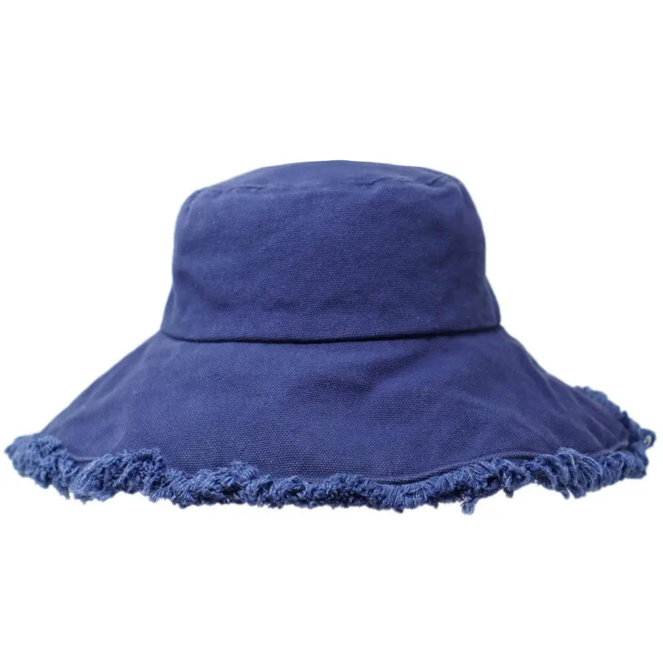 Cotton Raw Edge Bucket Hat