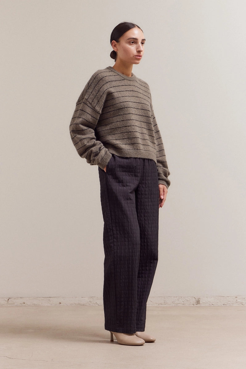 Striped Drop Shoulder Sweater