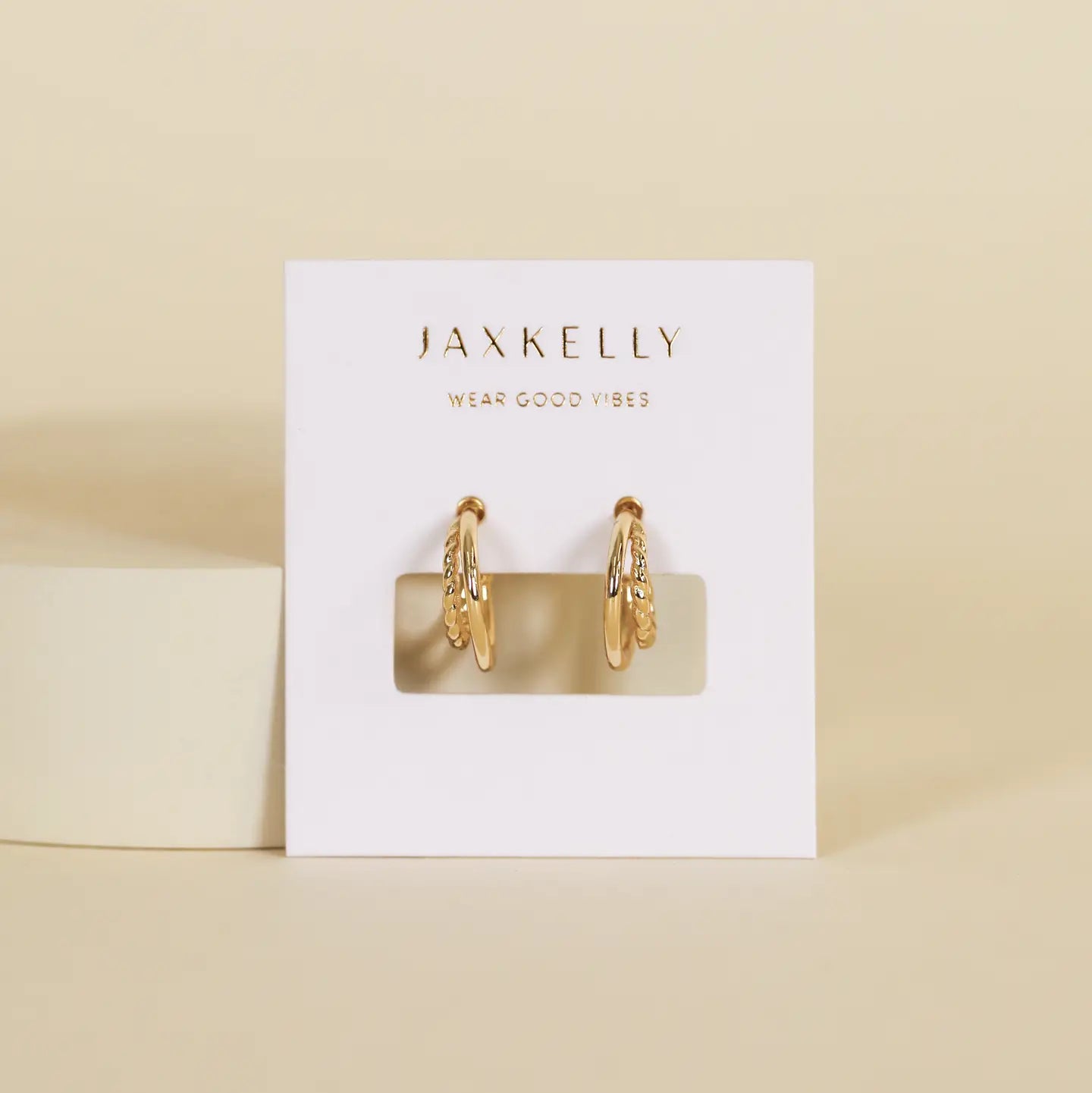 Gold Double Hoop