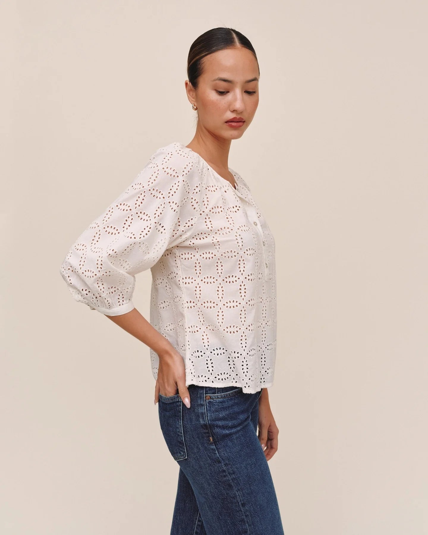 3/4 Sleeve Pullover