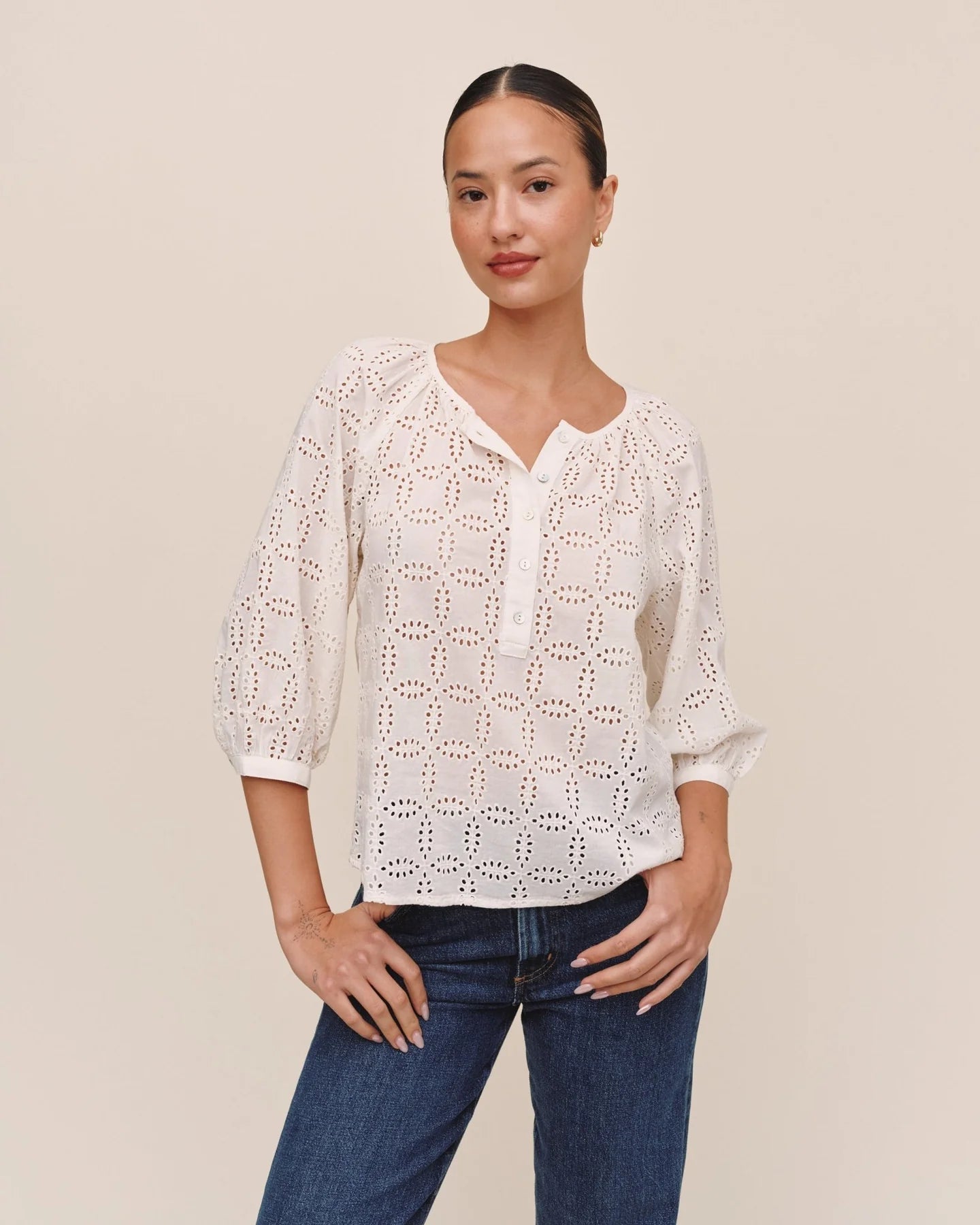 3/4 Sleeve Pullover