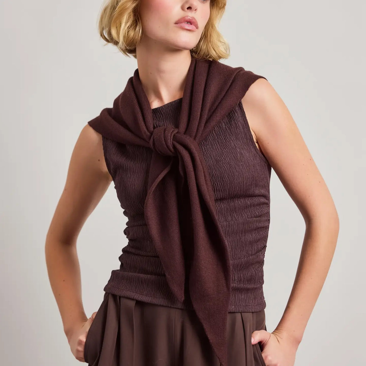 Merino Wool Triangle Scarf