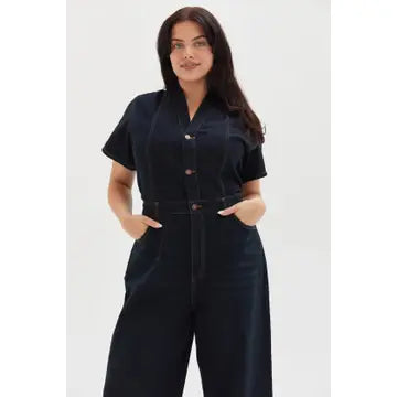 Ashby Short Sleeve Denim Coverall