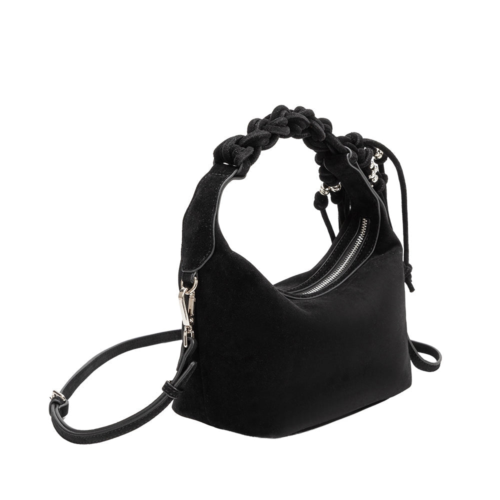 Tatiana Black Top Handle Bag