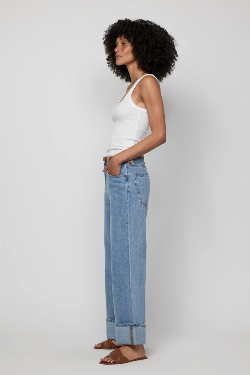 Parker Baggy Cuffed Wide Leg Jean