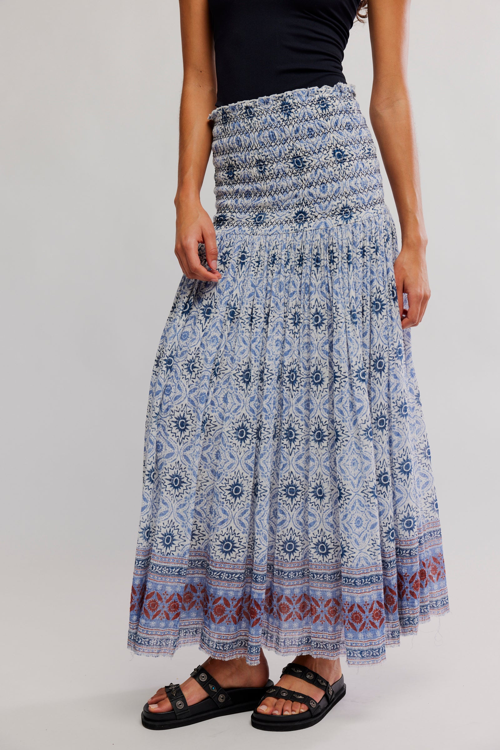 Ravenna Printed Maxi Skirt