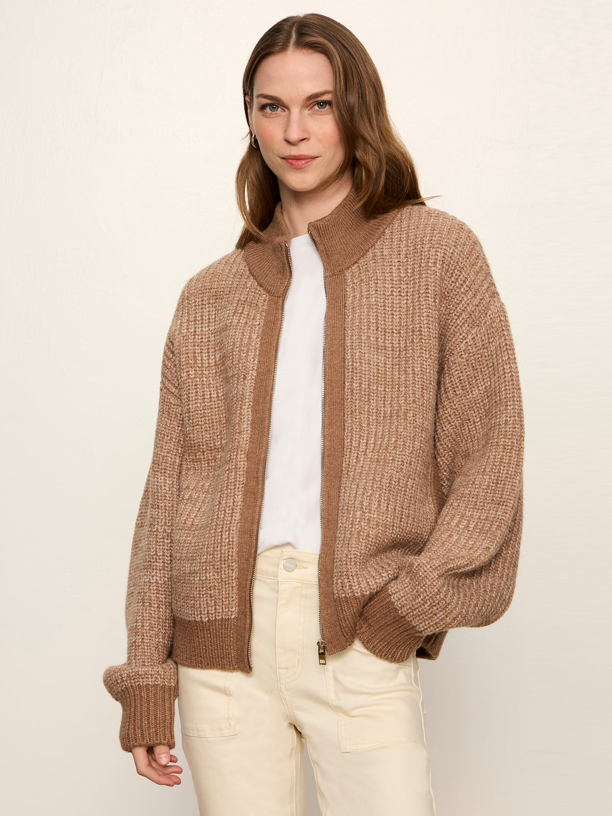 Zip Up Sweater Jacket