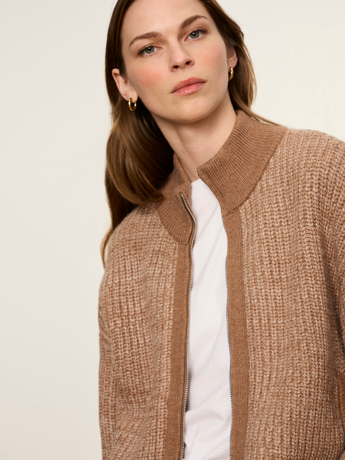 Zip Up Sweater Jacket