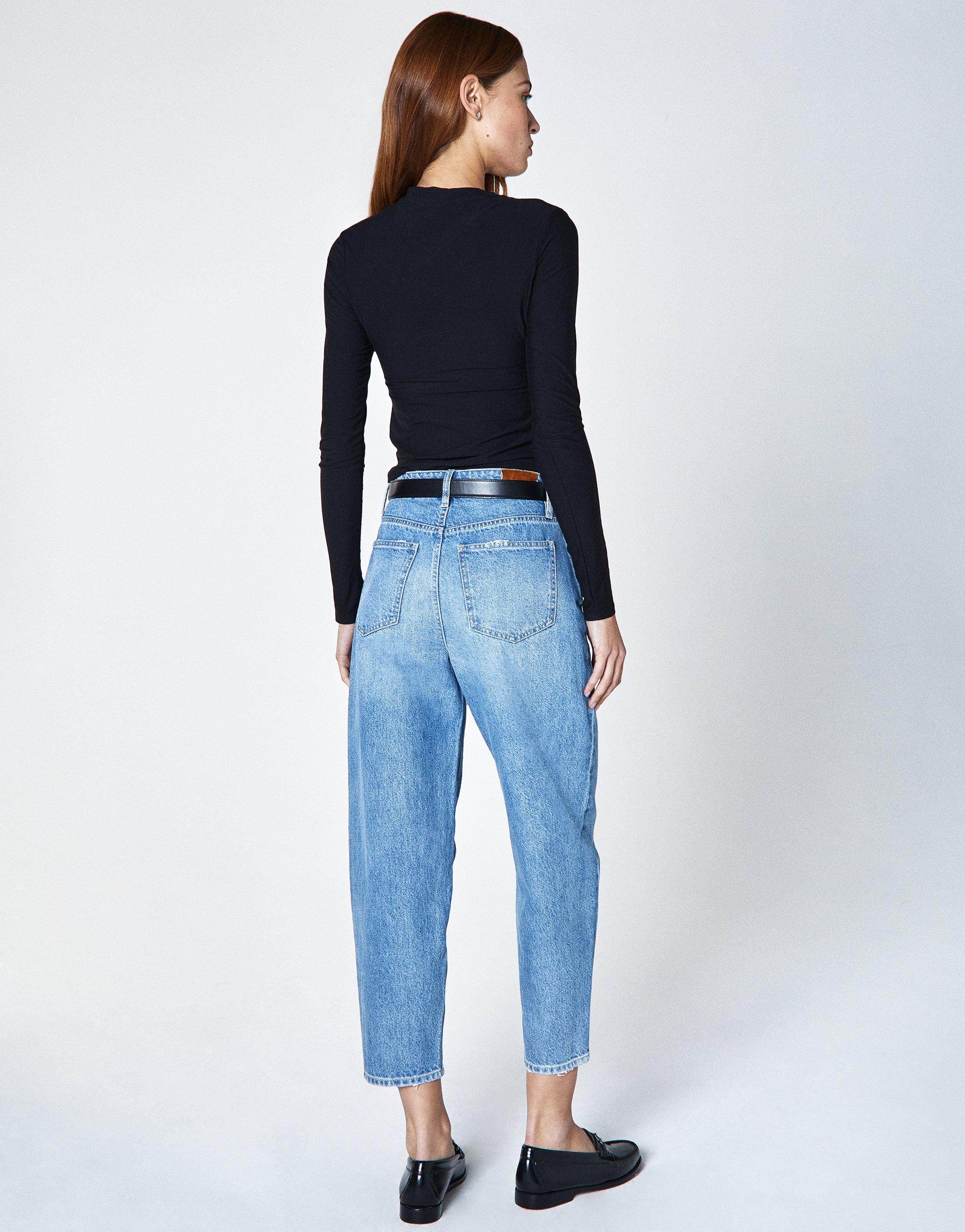 TAYLOR High-Rise Tapered Barrel Leg in Whirl