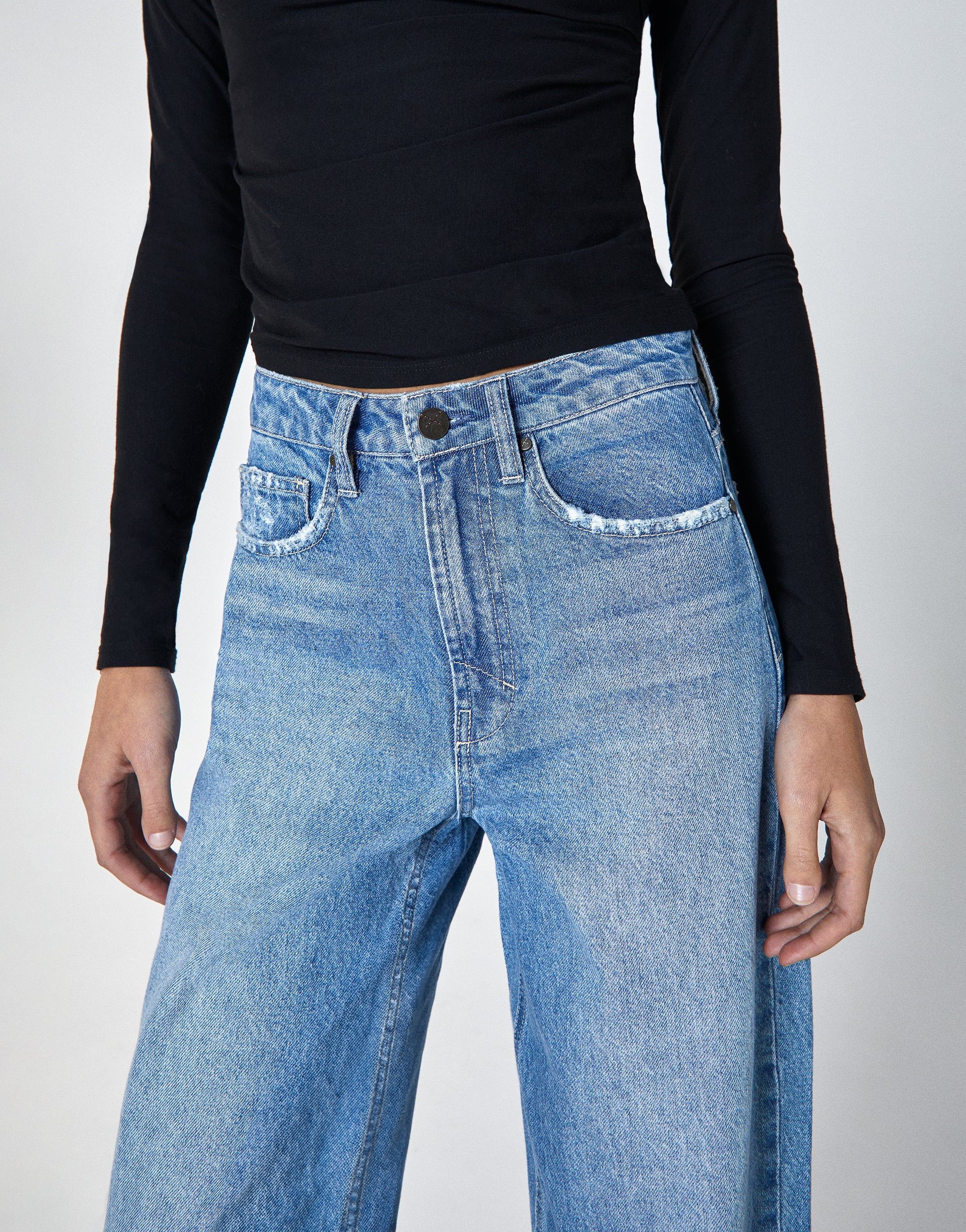 TAYLOR High-Rise Tapered Barrel Leg in Whirl