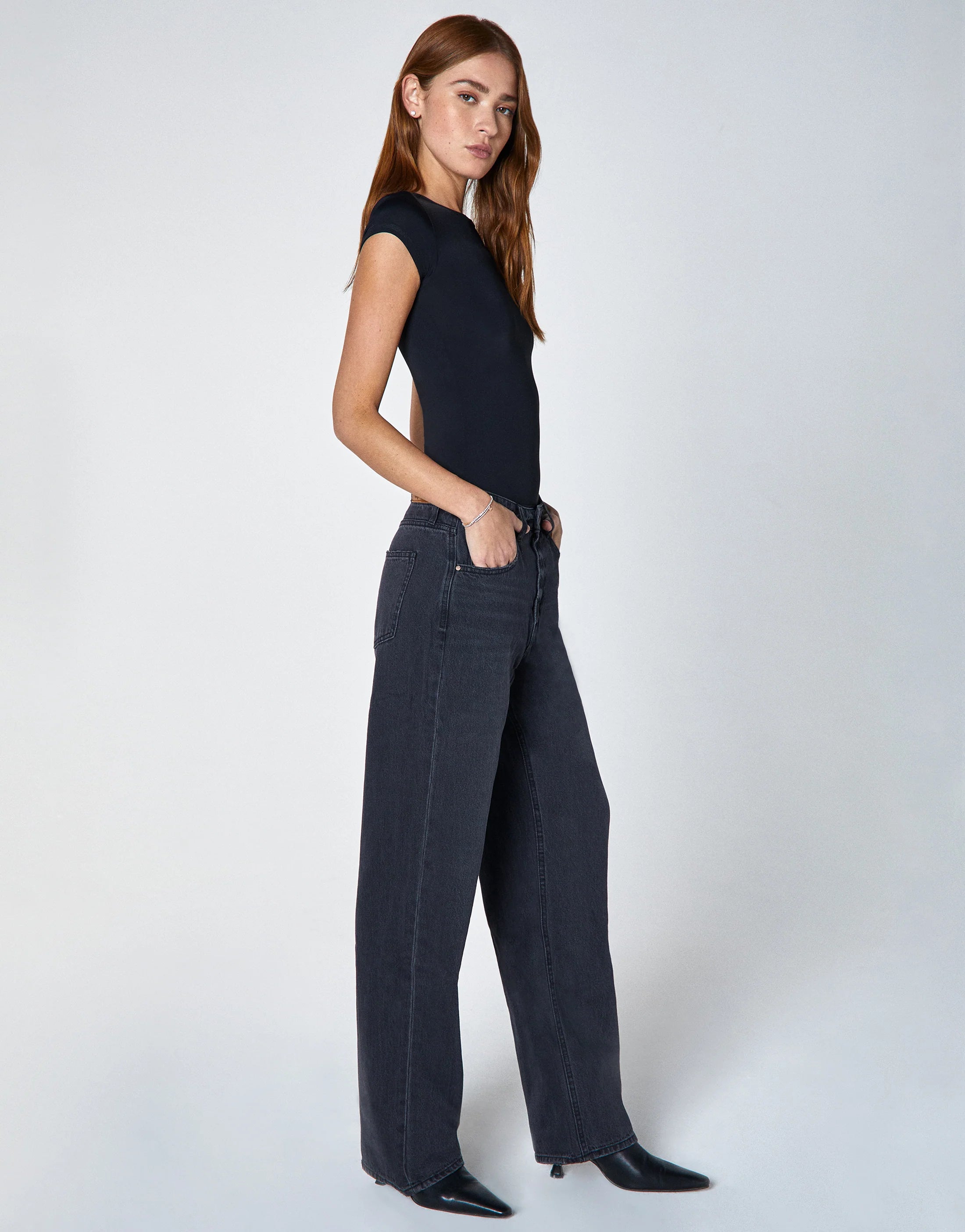 RUMI High-Rise Stacked Wide Leg in Ramble