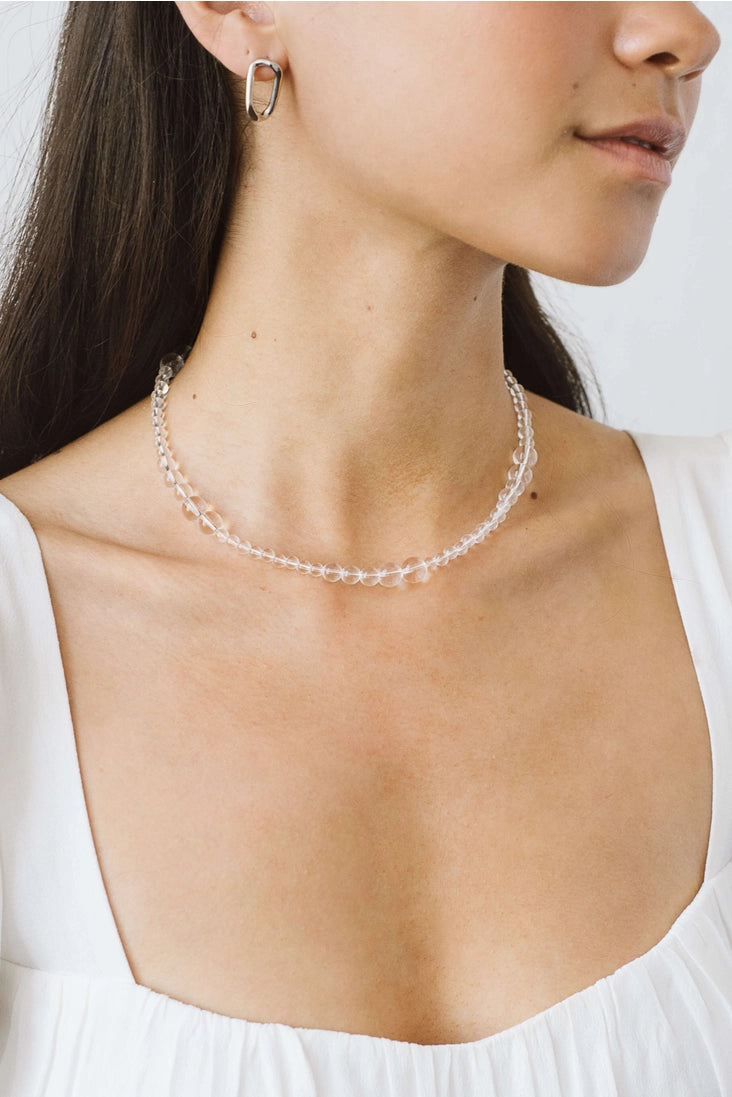 Avery Necklace Clear Quartz
