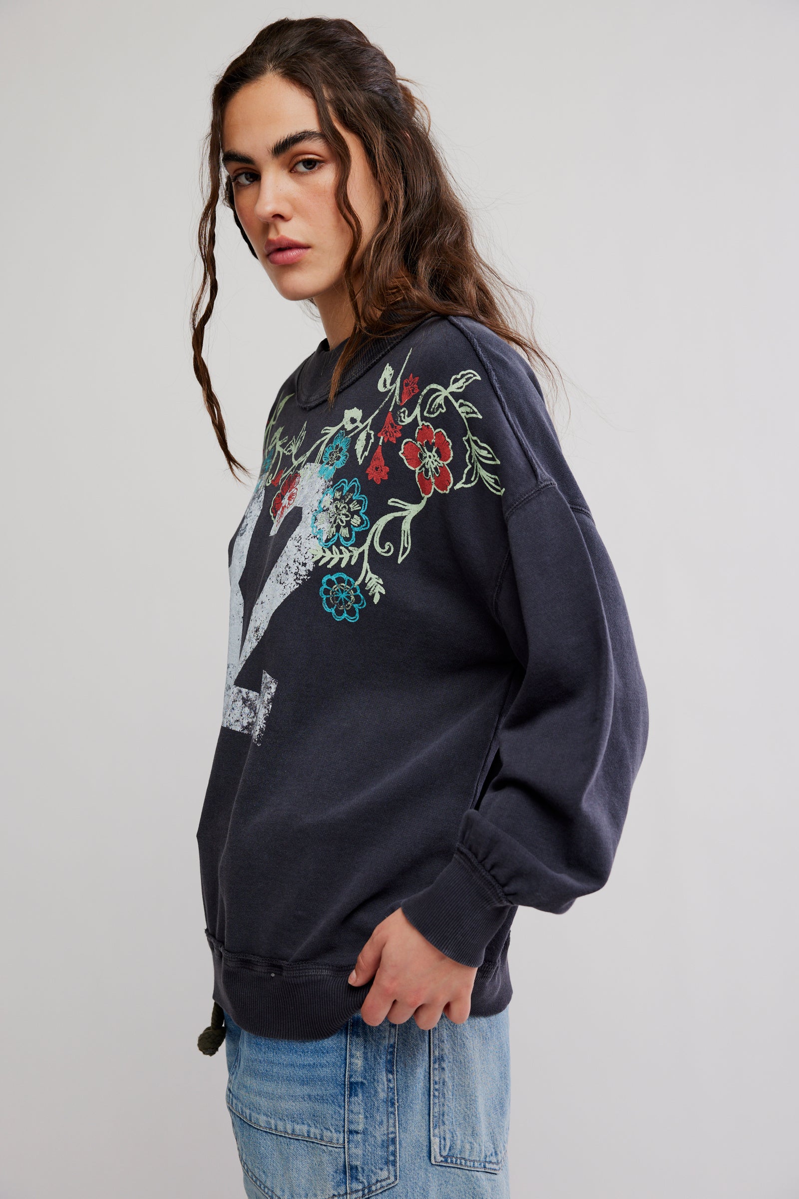 Palm Springs Turtle Graphic Sweatshirt