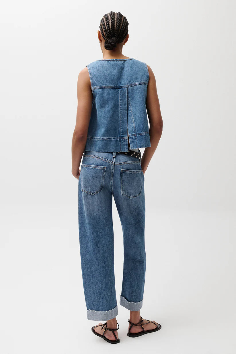 Kacey Mid Rise Cuffed Boyfriend