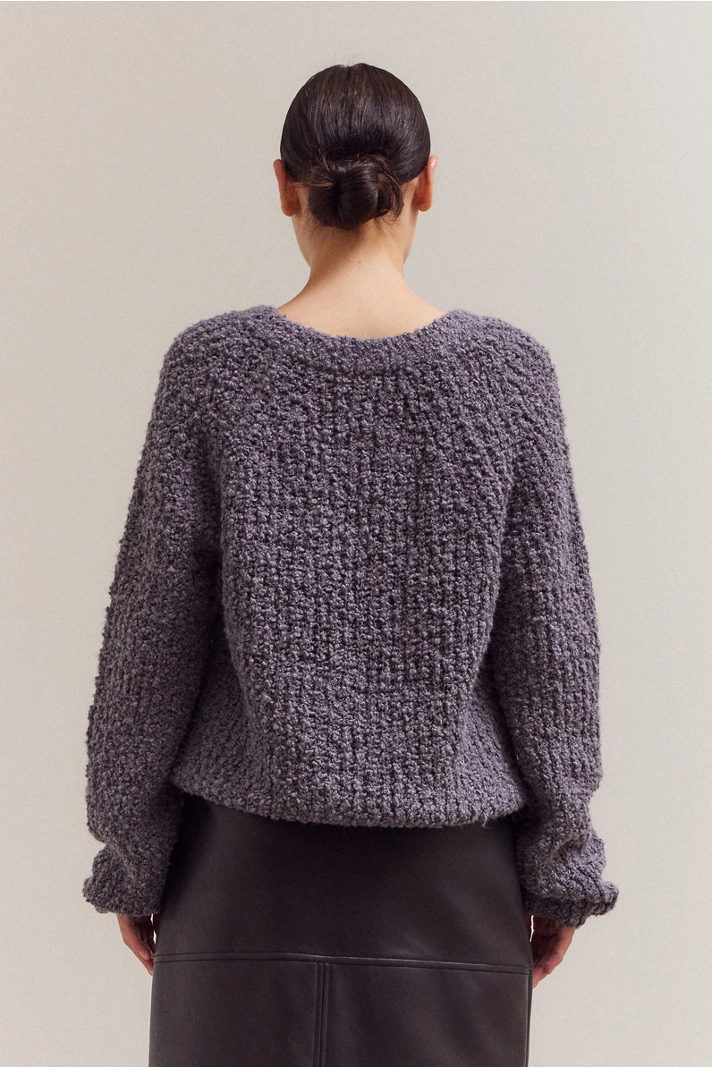 Opened V-Neck Sweater