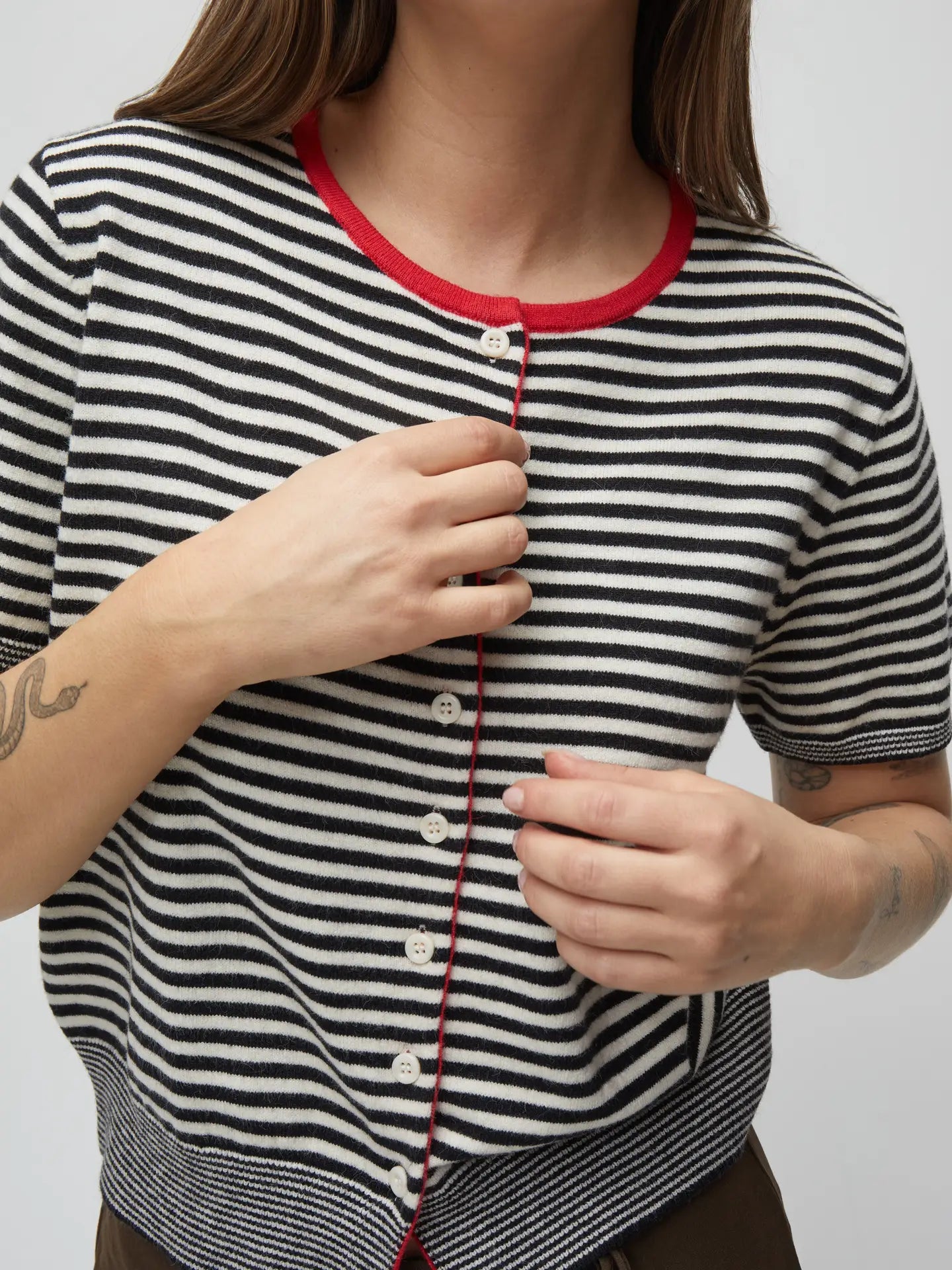 Faye Striped Cardigan