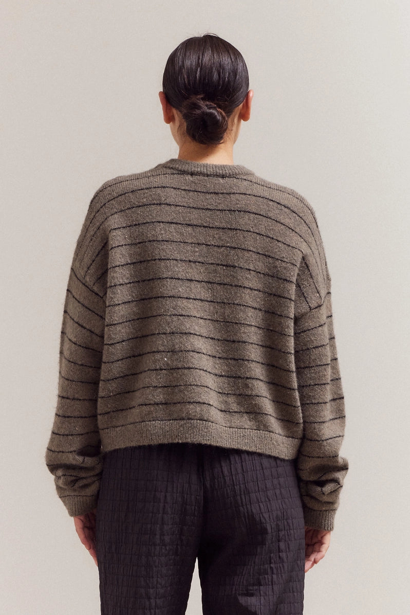 Striped Drop Shoulder Sweater
