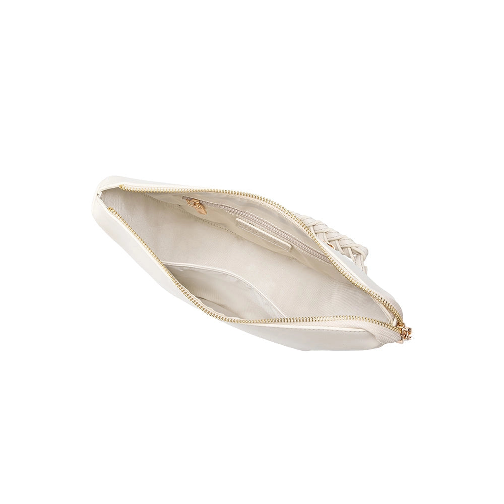 Audrina Ivory Crossbody Bag