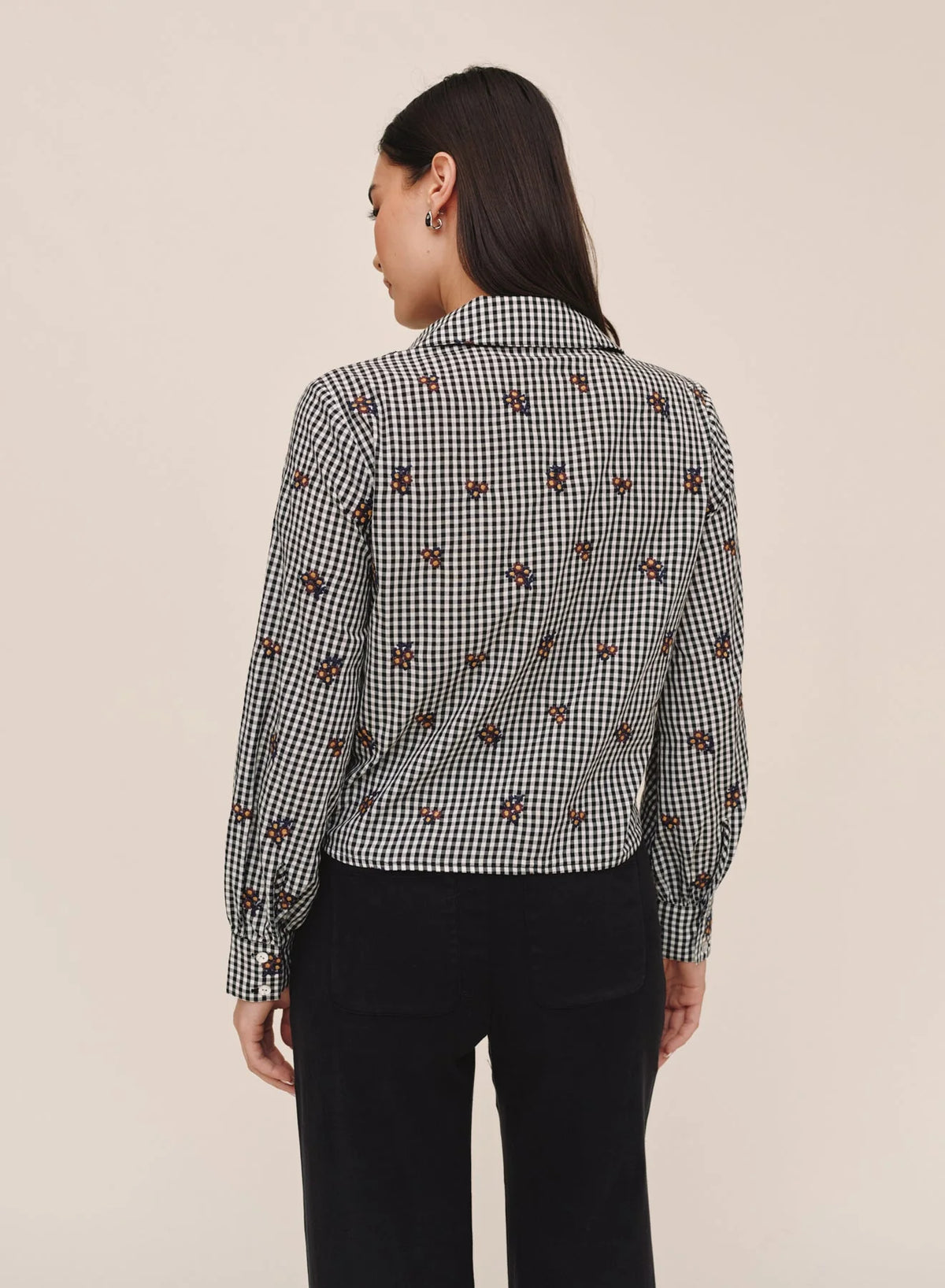 Long Sleeve Crop Button Down