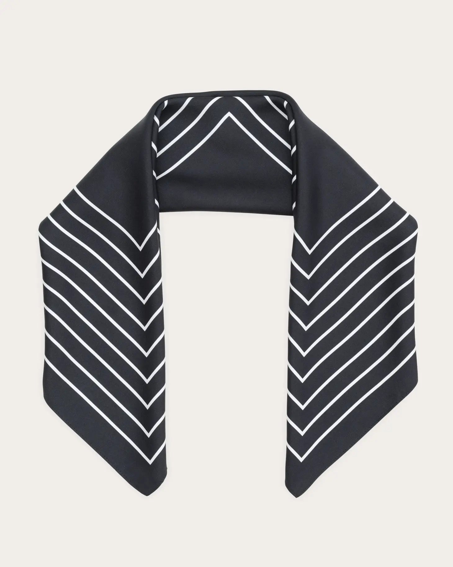 Agnes 100% Silk Scarf - Black
