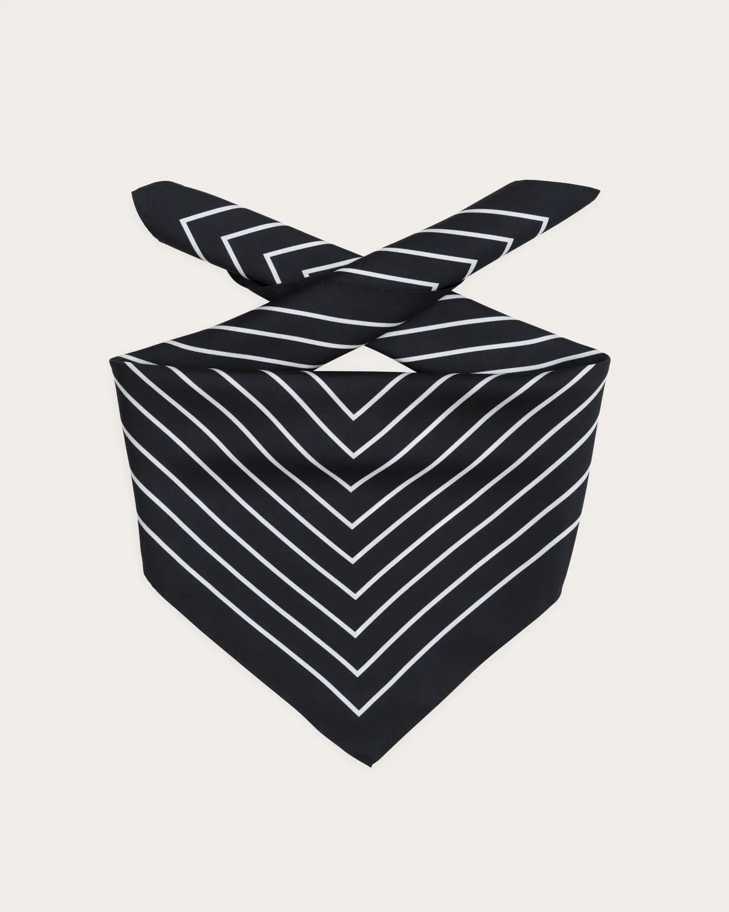 Agnes 100% Silk Scarf - Black