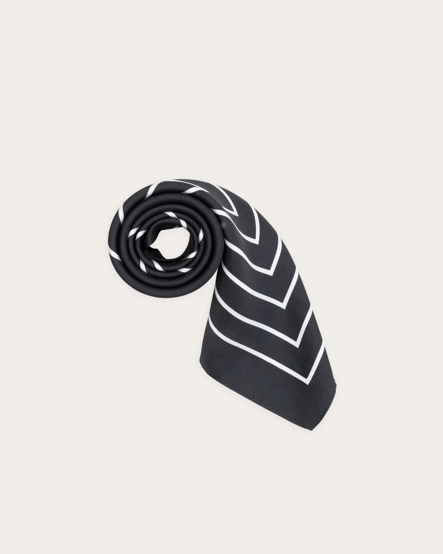 Agnes 100% Silk Scarf - Black