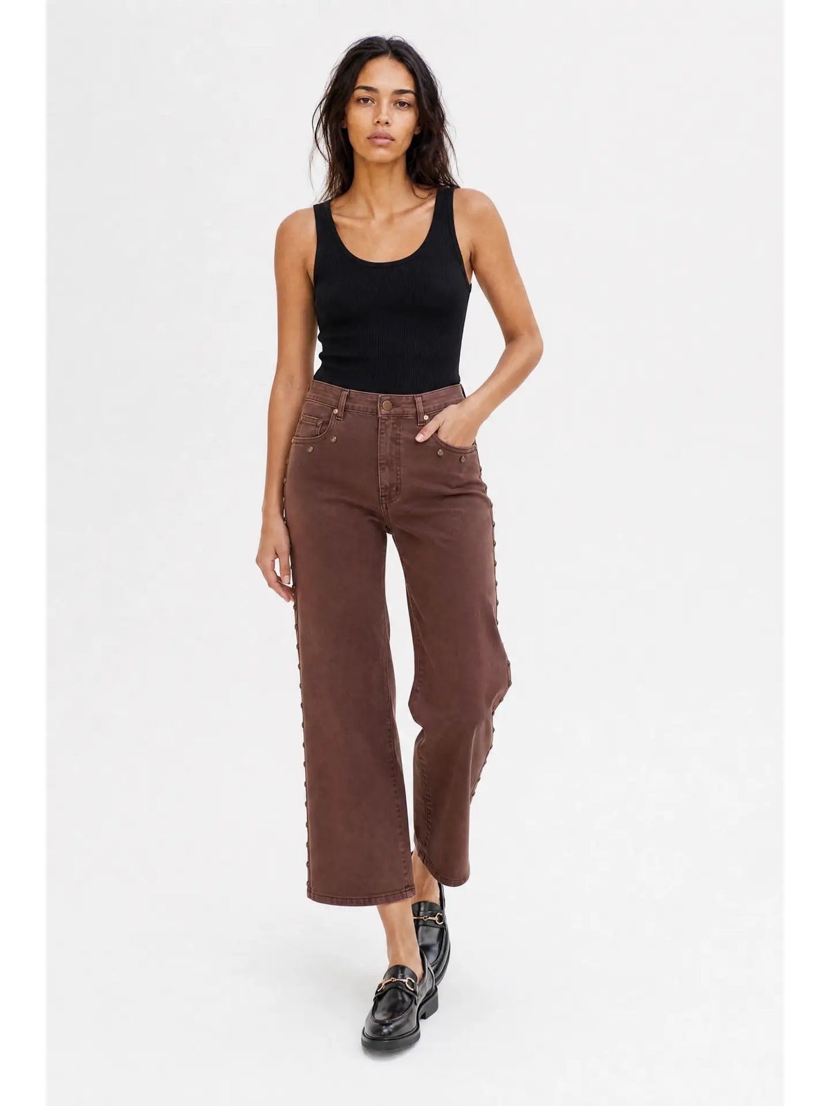Addington Mid Rise Wide Leg