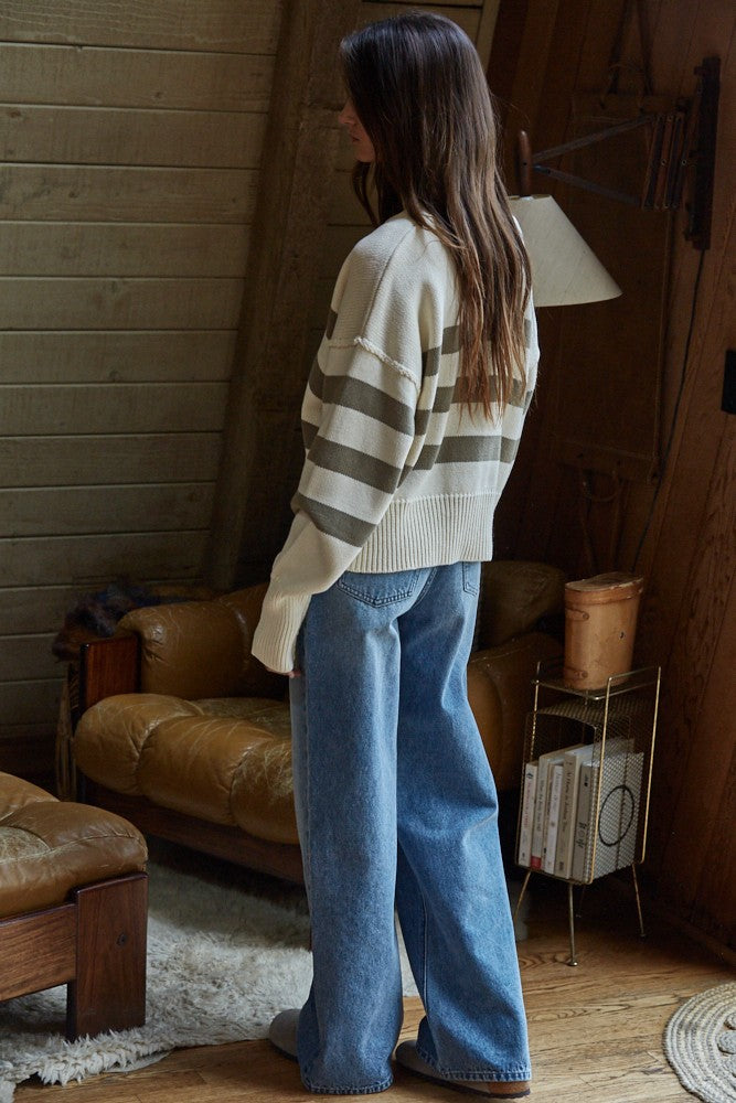 Knit Stripped Cardigan