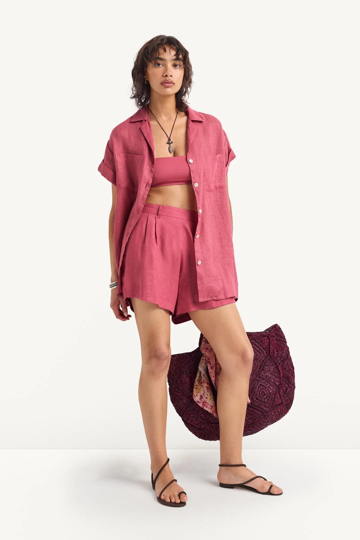 Playa Pocket Ecolinen Blouse