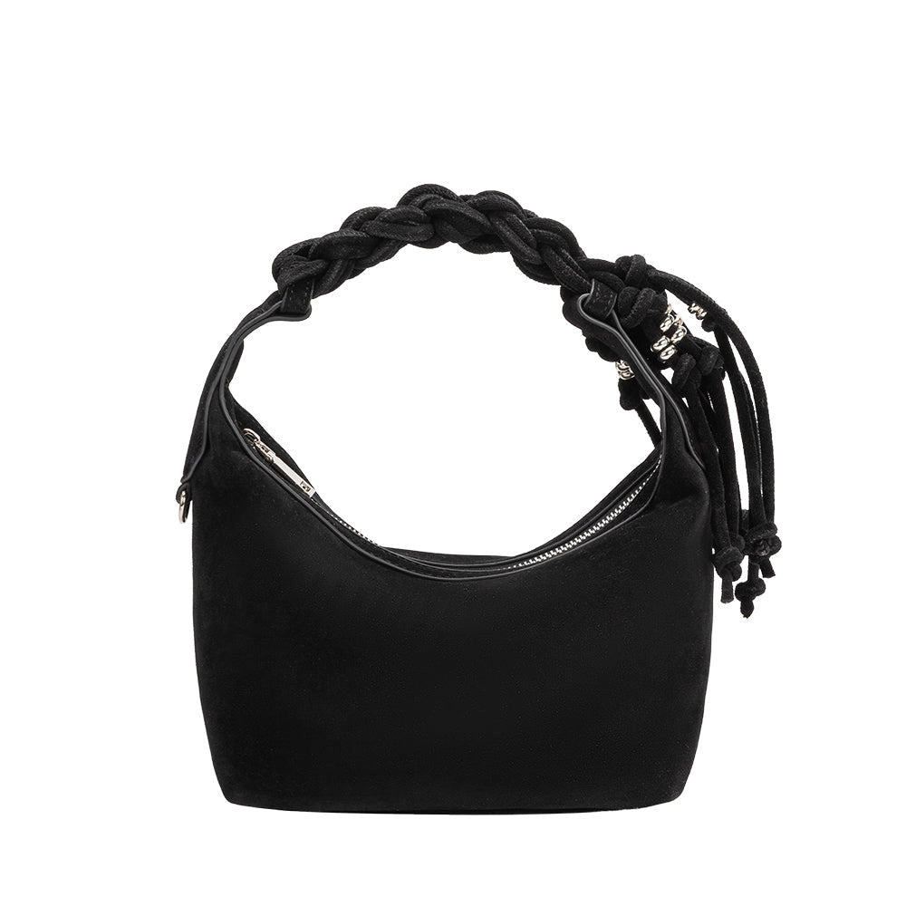 Tatiana Black Top Handle Bag