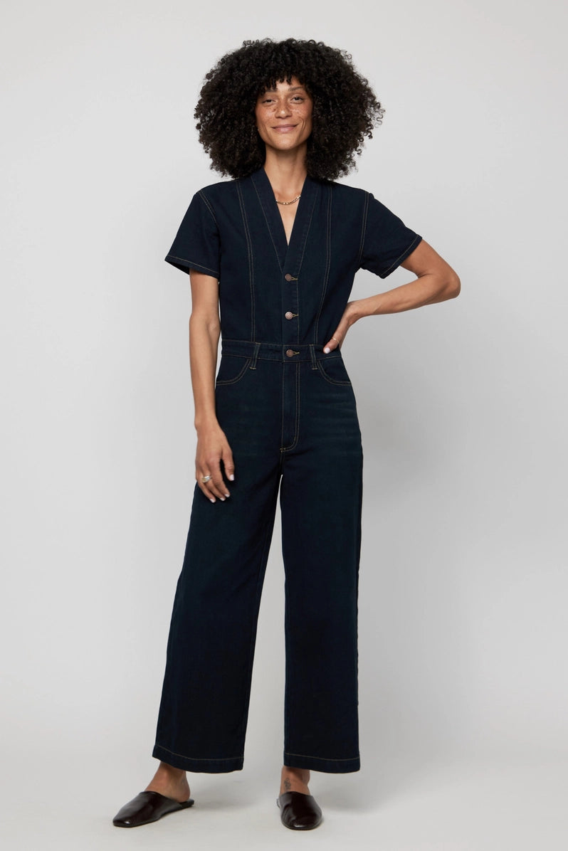 Ashby Short Sleeve Denim Coverall