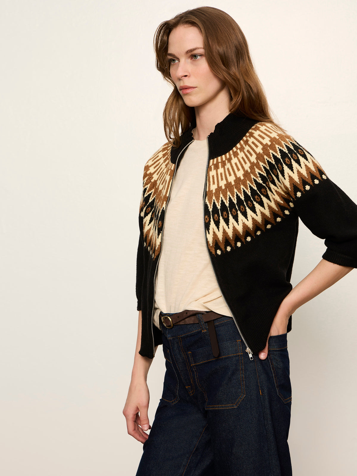Fairisle Zip Up