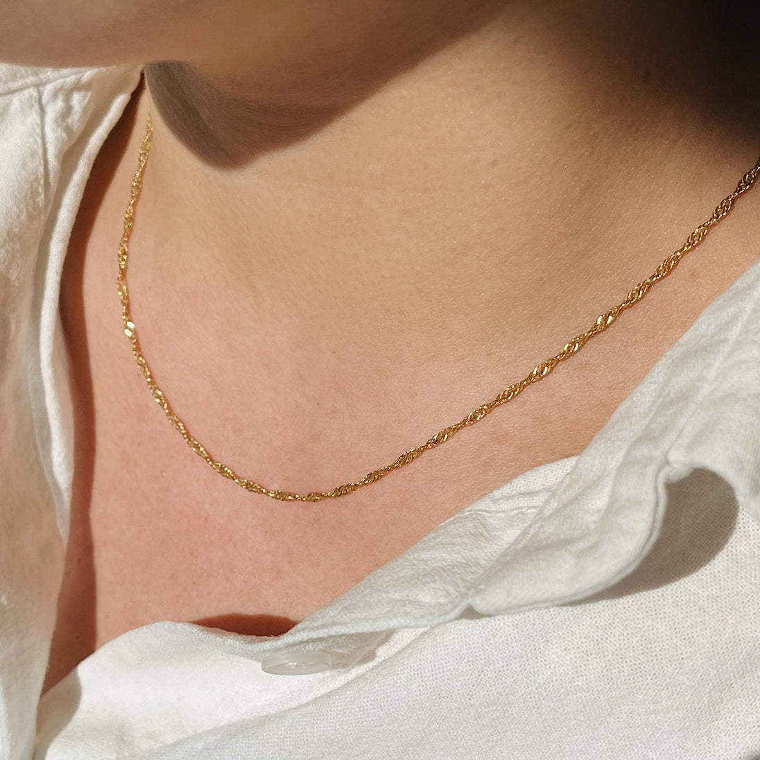 Thin Singapore Necklace