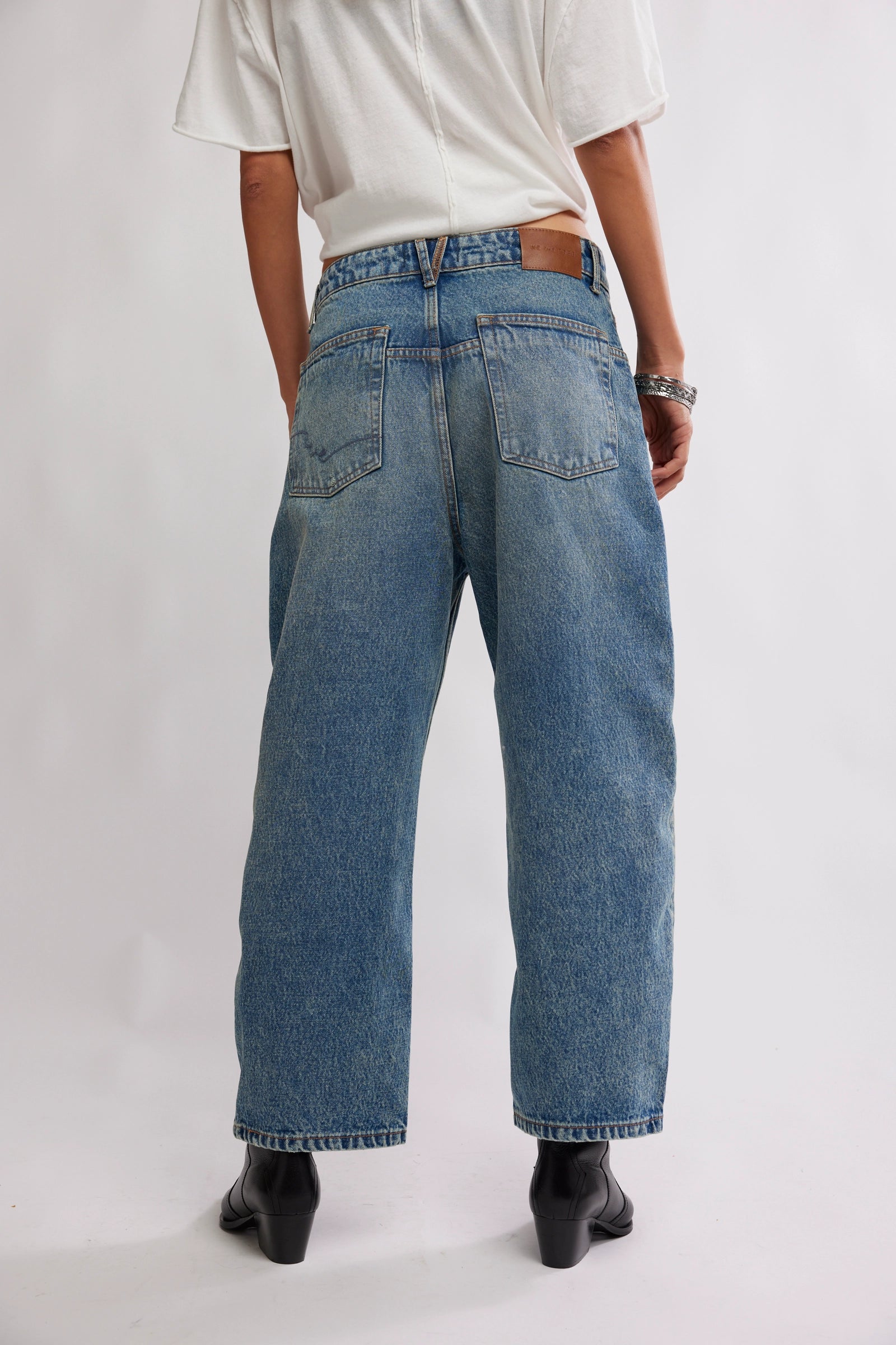 Deep Trance Dropped Boyfriend Jeans