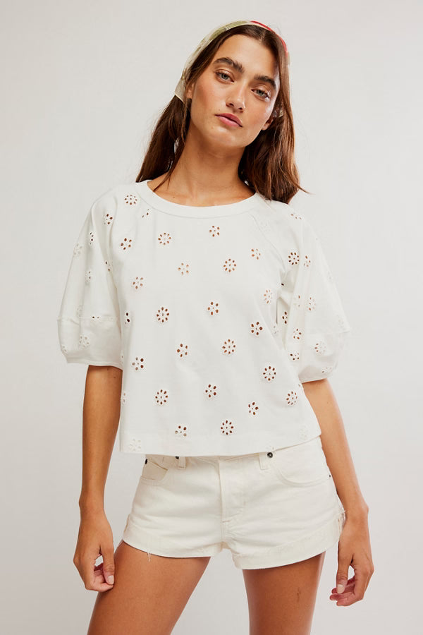 Jessie Eyelet Tee