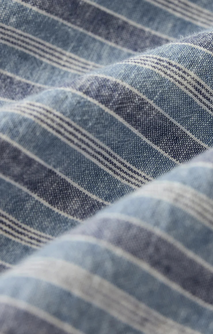 Signature Striped Linen Top