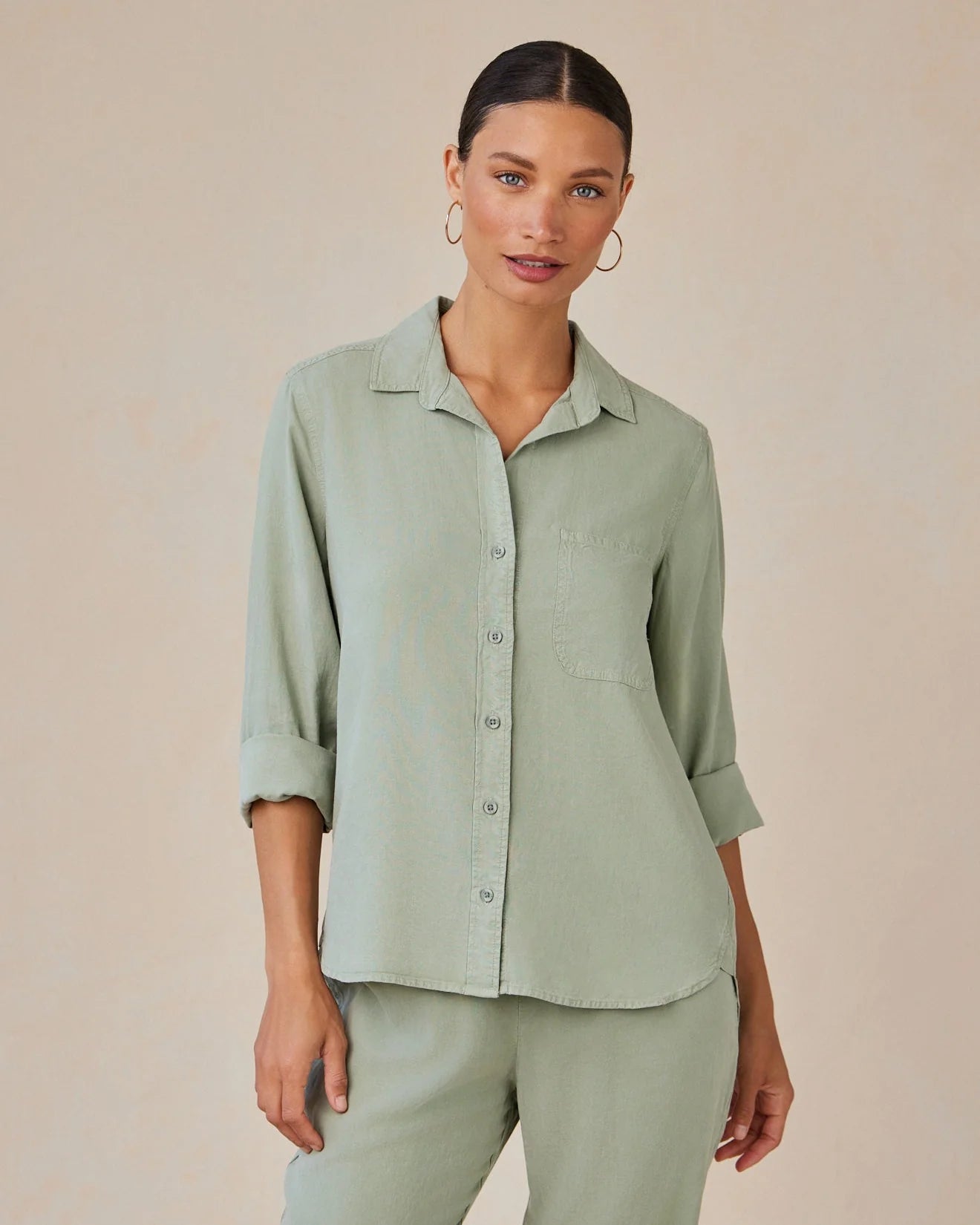 Shirt Tail Button Down