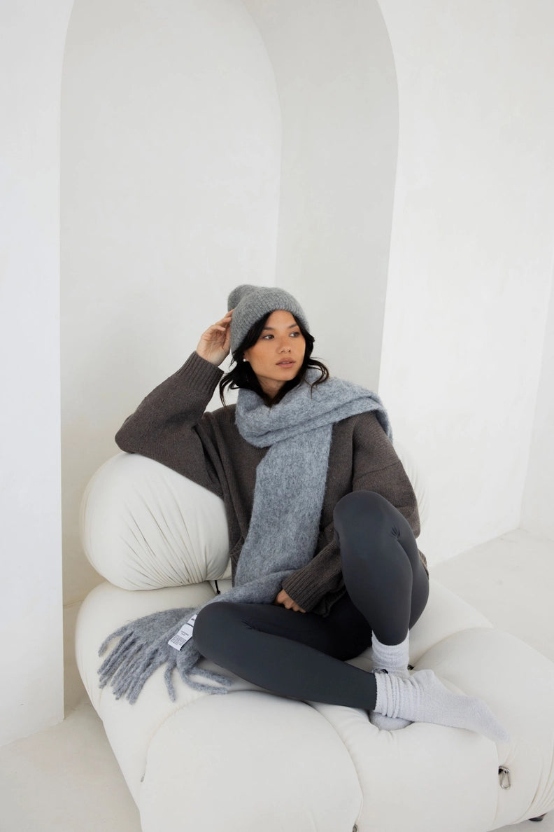 The Reykjavik Wool Scarf - Grey